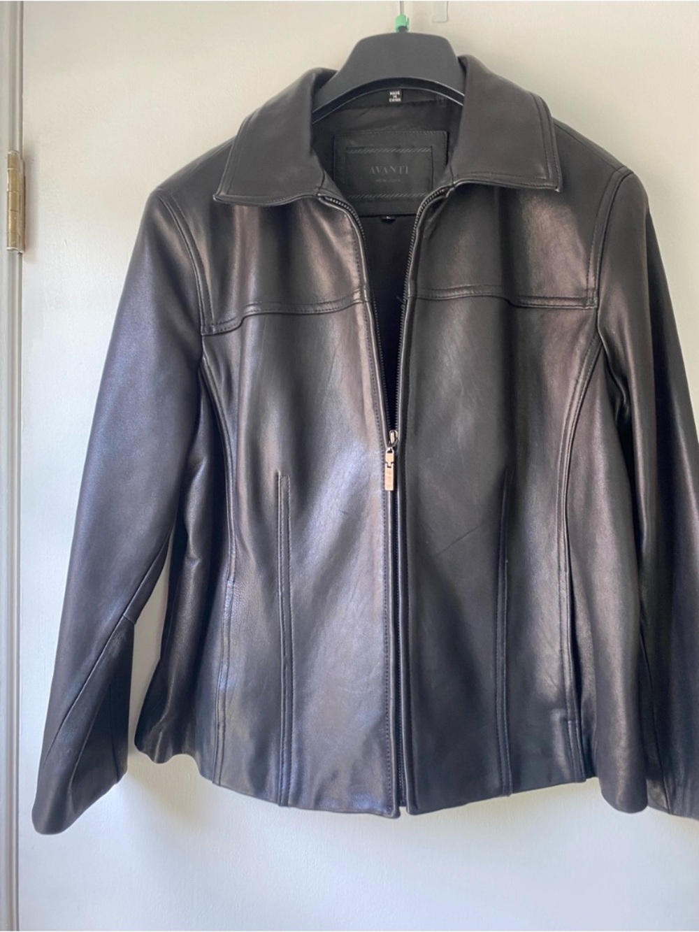 Avanti New York Black Leather Jacket
